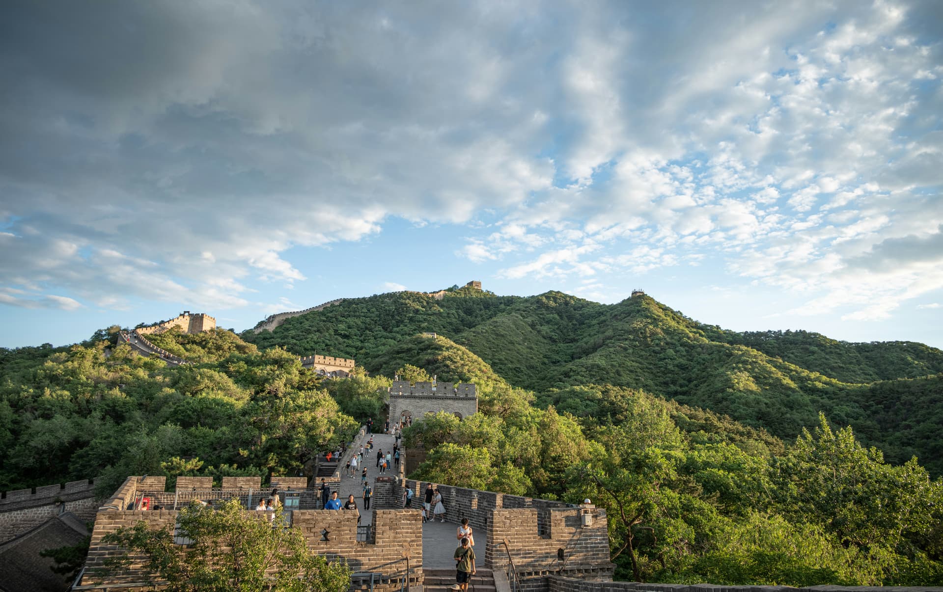 Teacher exploring the Great Wall of China